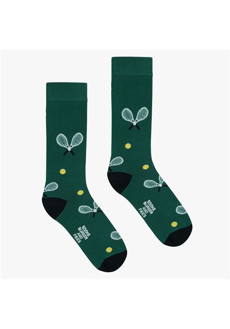 SPORT SOCKS VERDE SCURO/GIALLO